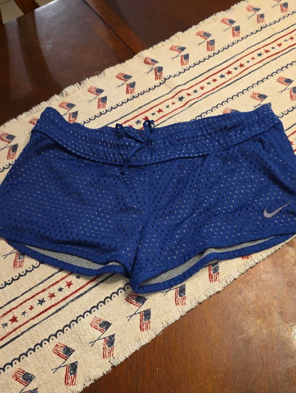 Nike Royal Blue Mesh Athletic Revesible Shorts